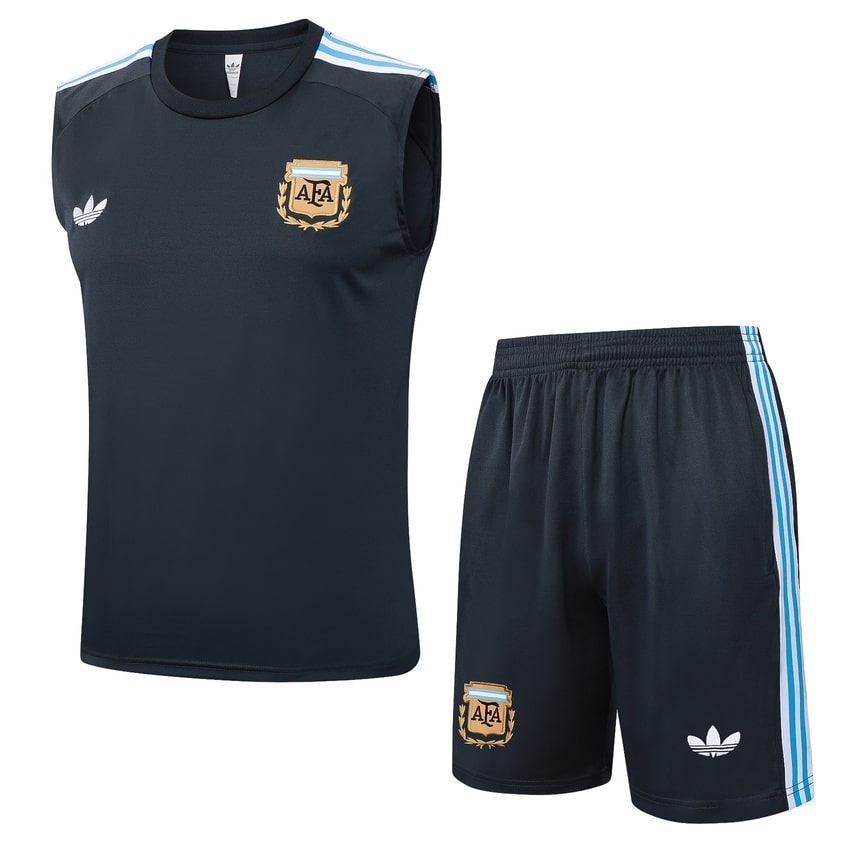 Debardeur Short Argentine 2025 2026 Bleu Sombre