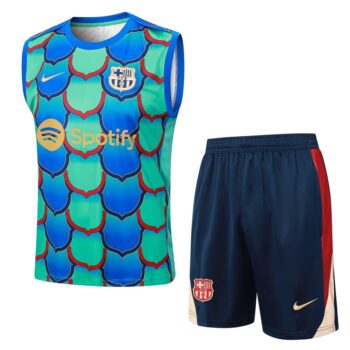 Debardeur Short Barca 2024 2025 Vert Bleu