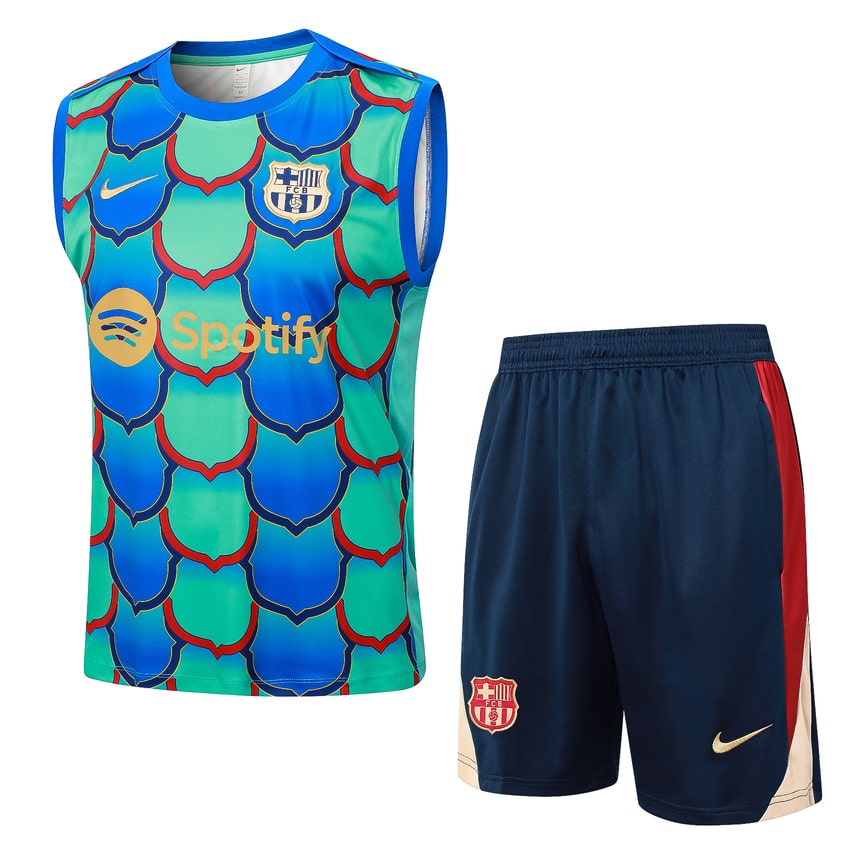 Debardeur Short Barca 2024 2025 Vert Bleu