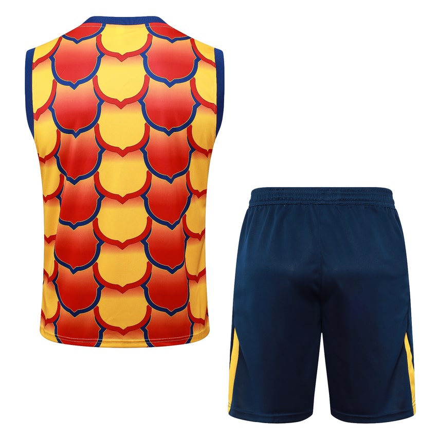 Debardeur Short Barca 2024 2025 Jaune Rouge – Image 4