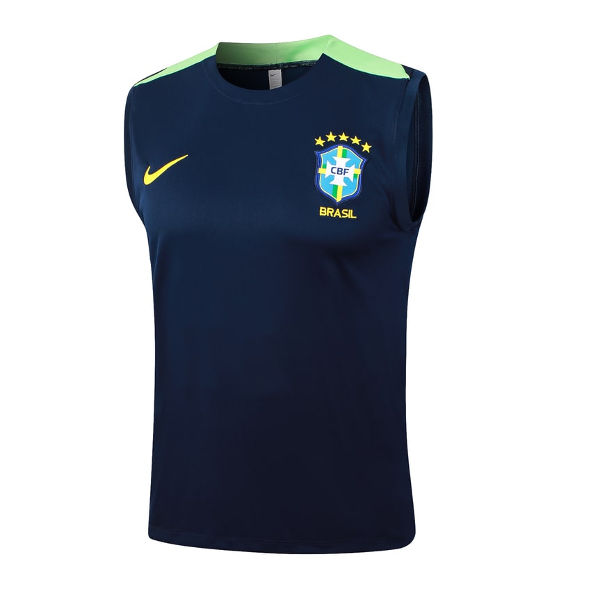 Debardeur Short Bresil 2024 2025 Bleu Foncé – Image 2