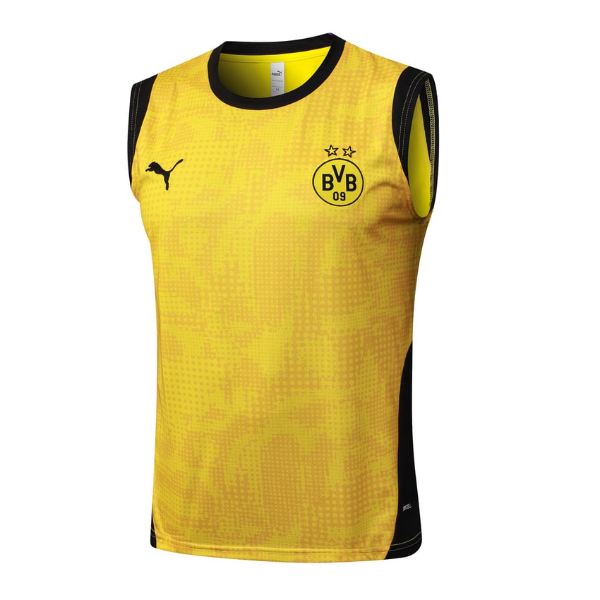 Debardeur Short Dortmund 2025 2026 Jaune Noir – Image 2