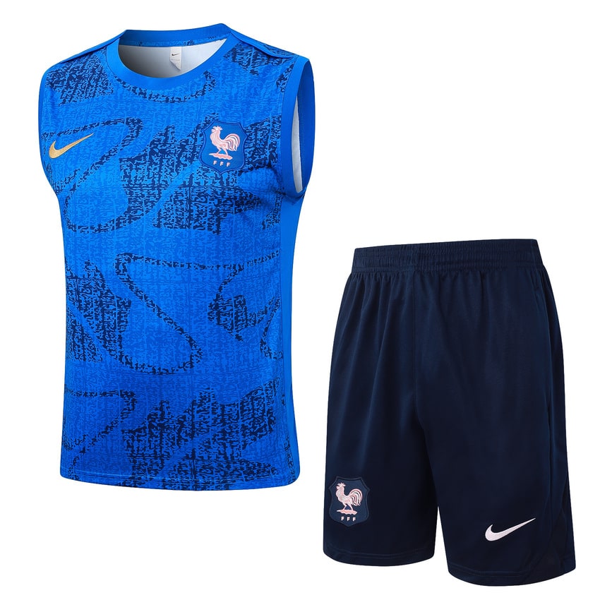 Debardeur Short Equipe de France 2025 2026 Bleu Clair