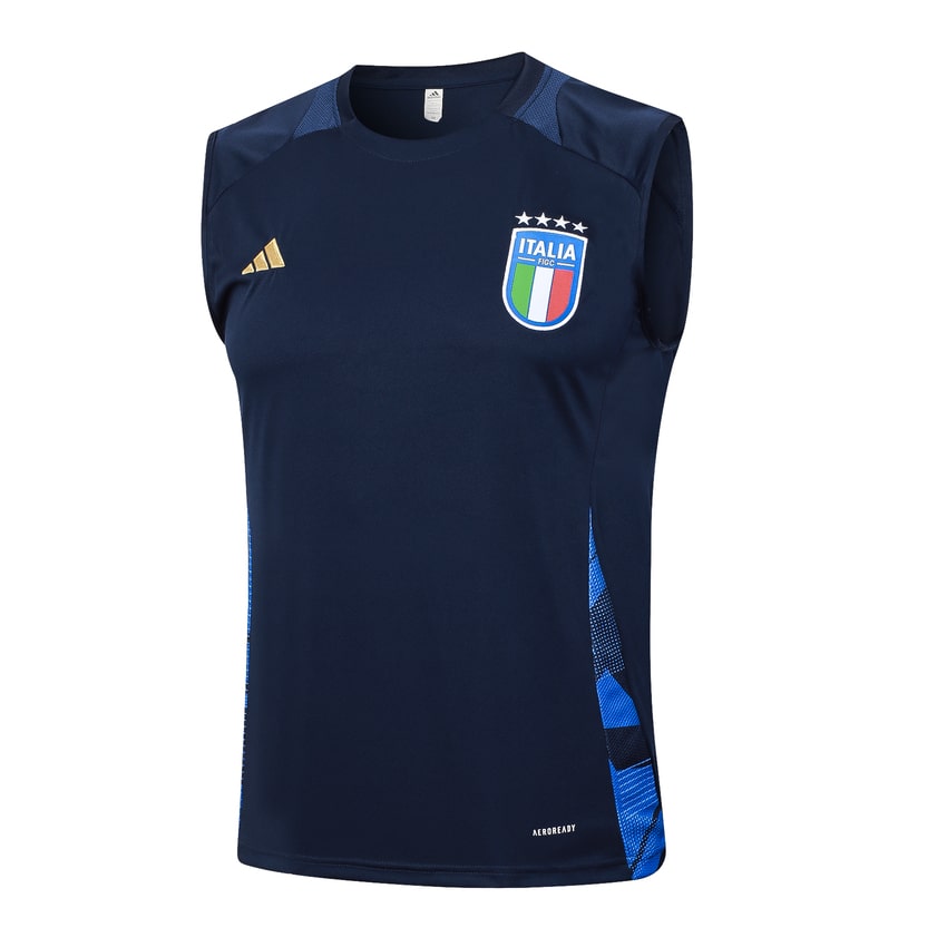 Debardeur Short Italie 2024 2025 Bleu – Image 2