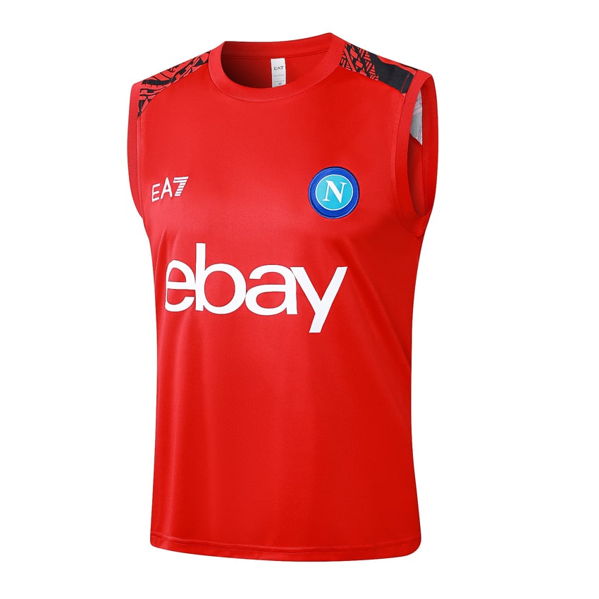 Debardeur Short Naples 2024 2025 Rouge Clair – Image 2