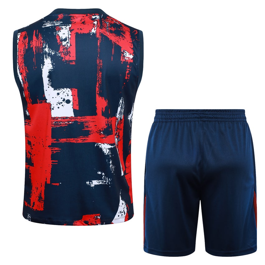 Debardeur Short PSG 2024 2025 Bleu Rouge – Image 4