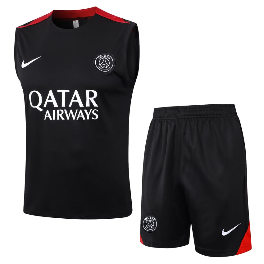 Debardeur Short PSG 2024 2025 Noir Rouge