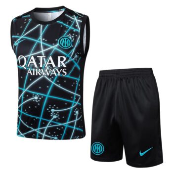 Debardeur Short PSG 2025 2026 Noir Bleu Ciel