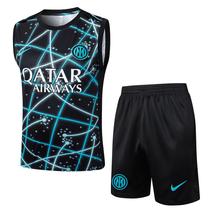 Debardeur Short PSG 2025 2026 Noir Bleu Ciel