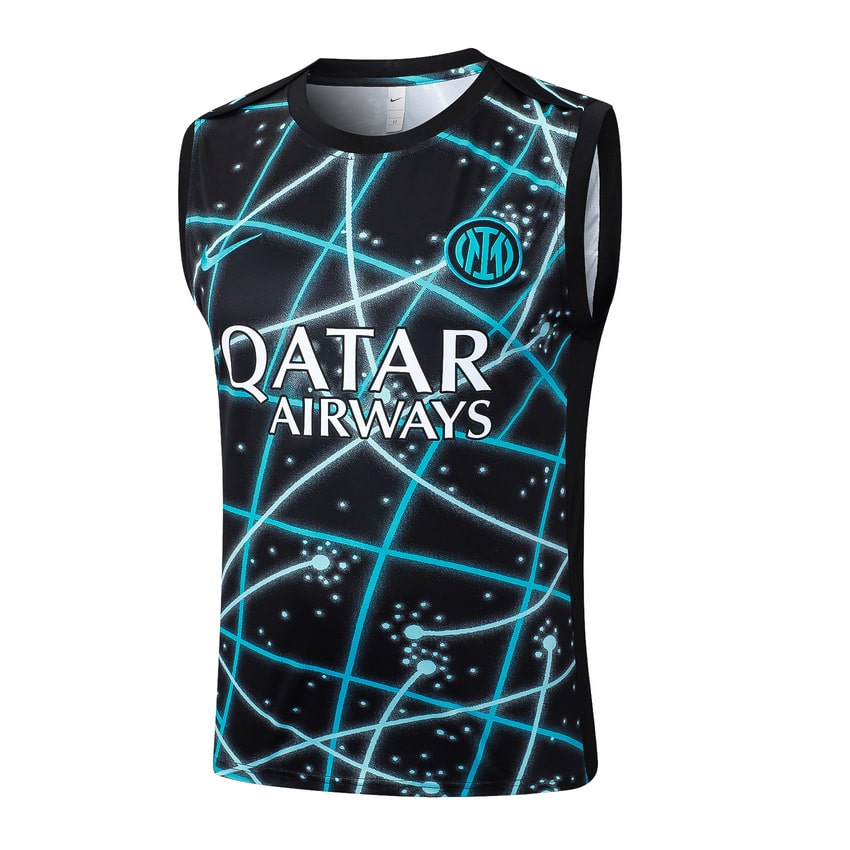 Debardeur Short PSG 2025 2026 Noir Bleu Ciel – Image 2