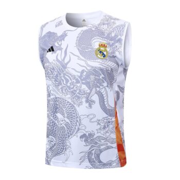 Alternative view of Debardeur Short Real Madrid 2024 2025 Blanc Dragon Gris