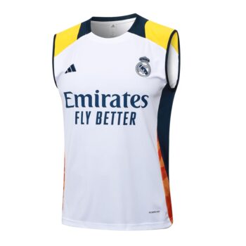 Alternative view of Debardeur Short Real Madrid 2024 2025 Blanc Jaune