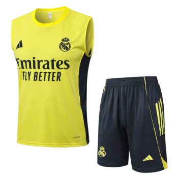 Debardeur Short Real Madrid 2025 2026 Jaune Clair