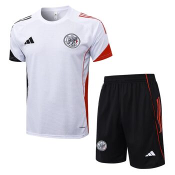 Ensemble Maillot Short Ajax 2025 2026 Blanc
