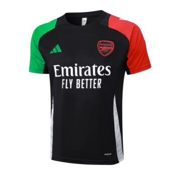 Alternative view of Ensemble Maillot Short Arsenal 2024 2025 Noir Foncé