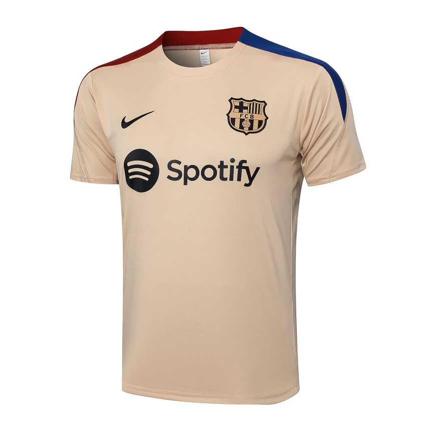 Ensemble Maillot Short Barca 2024 2025 Beige – Image 2