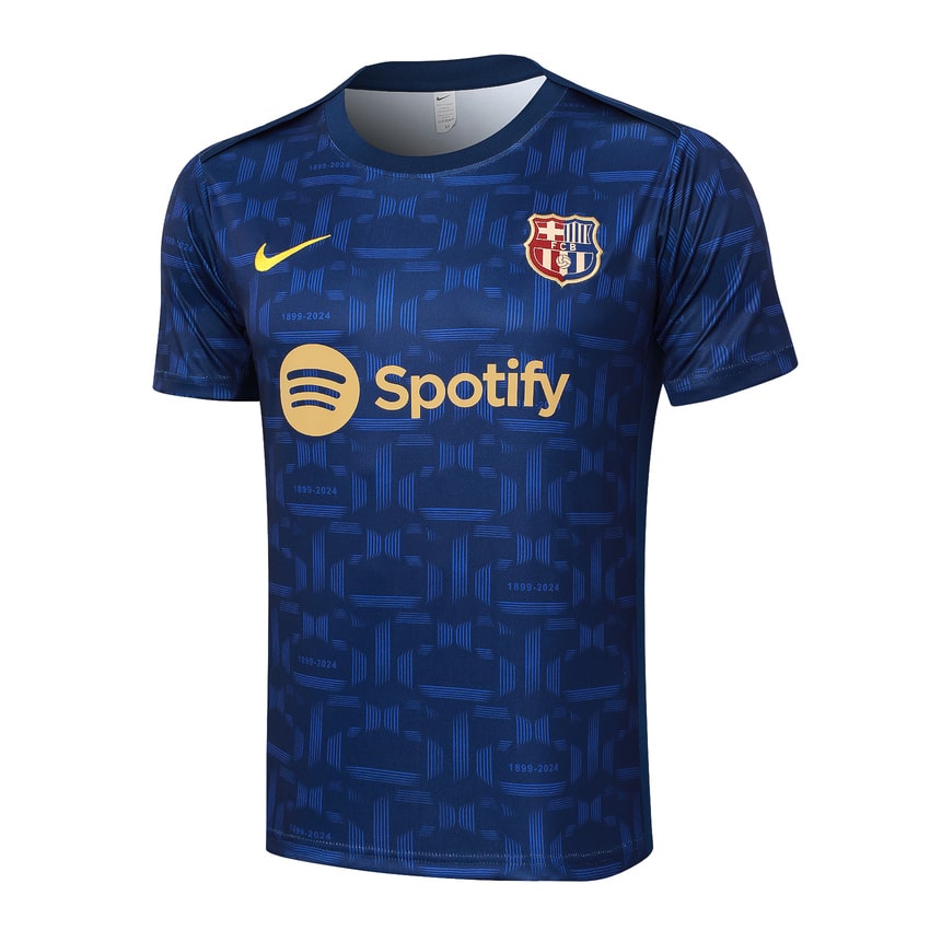 Ensemble Maillot Short Barca 2024 2025 Bleu Foncé – Image 2