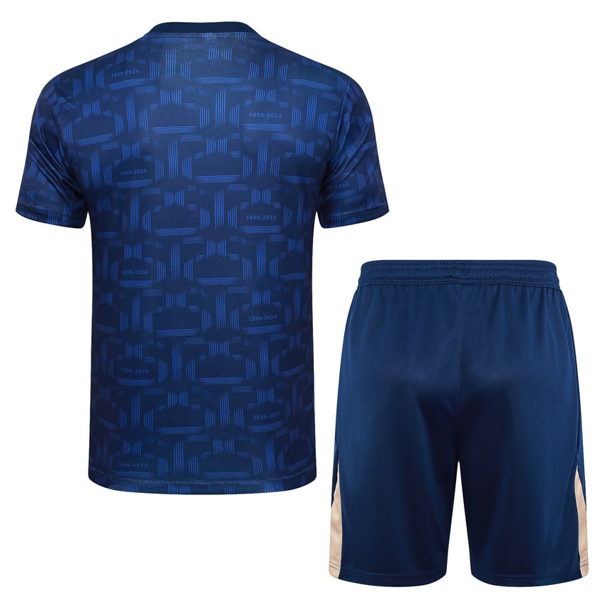 Ensemble Maillot Short Barca 2024 2025 Bleu Foncé – Image 4