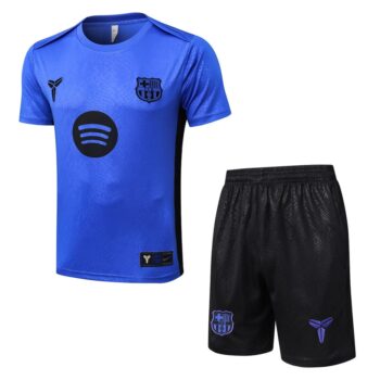 Ensemble Maillot Short Barca 2025 2026 Bleu Océan