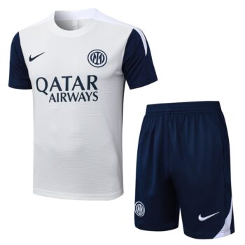 Ensemble Maillot Short Inter Milan 2025 2026 Blanc Bleu