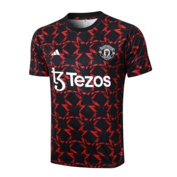 Alternative view of Ensemble Maillot Short Manchester United 2024 2025 Noir Rouge