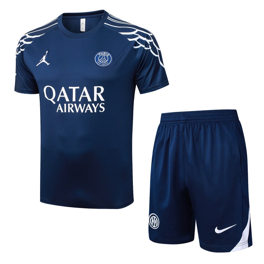 Ensemble Maillot Short PSG 2025 2026 Bleu Nuit