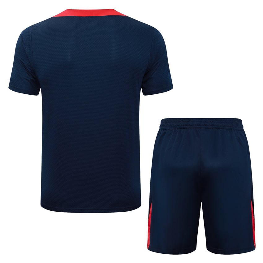 Ensemble Maillot Short PSG 2025 2026 Bleu Rouge – Image 4
