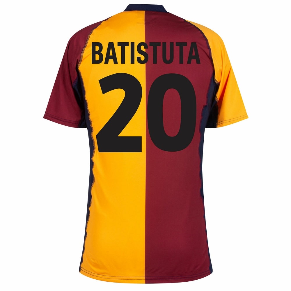 MAILLOT COPA AS ROMA HOME BATISTUTA RETRO 2001-2002 – Image 2