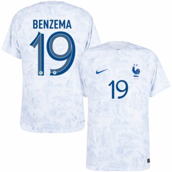 MAILLOT EQUIPE DE FRANCE EXTERIEUR COUPE DU MONDE 2022 BENZEMA