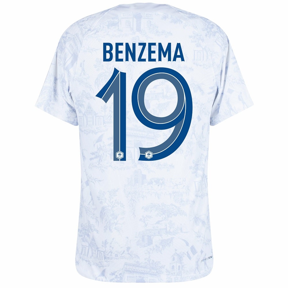 MAILLOT ENFANT EQUIPE DE FRANCE EXTERIEUR COUPE DU MONDE 2022 BENZEMA – Image 2