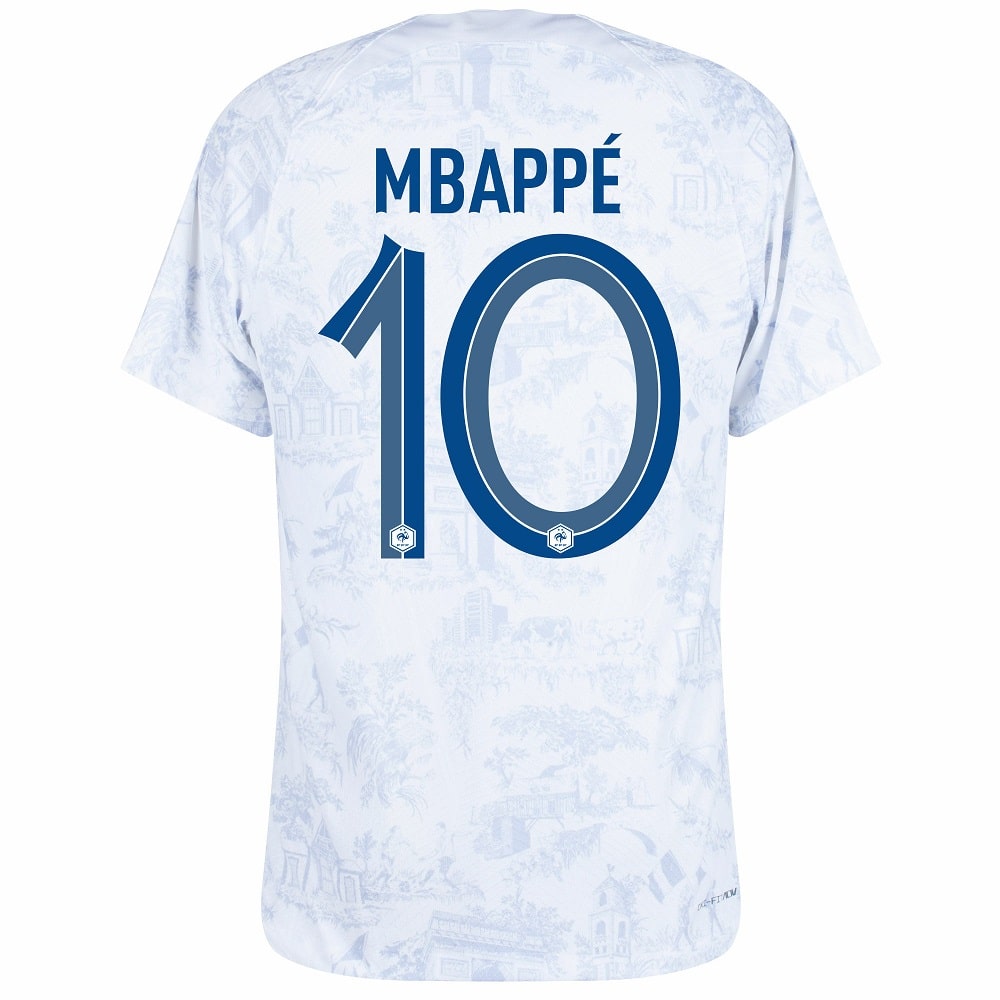 Maillot Enfant Equipe De France Exterieur CDM 2022 Mbappe – Image 2