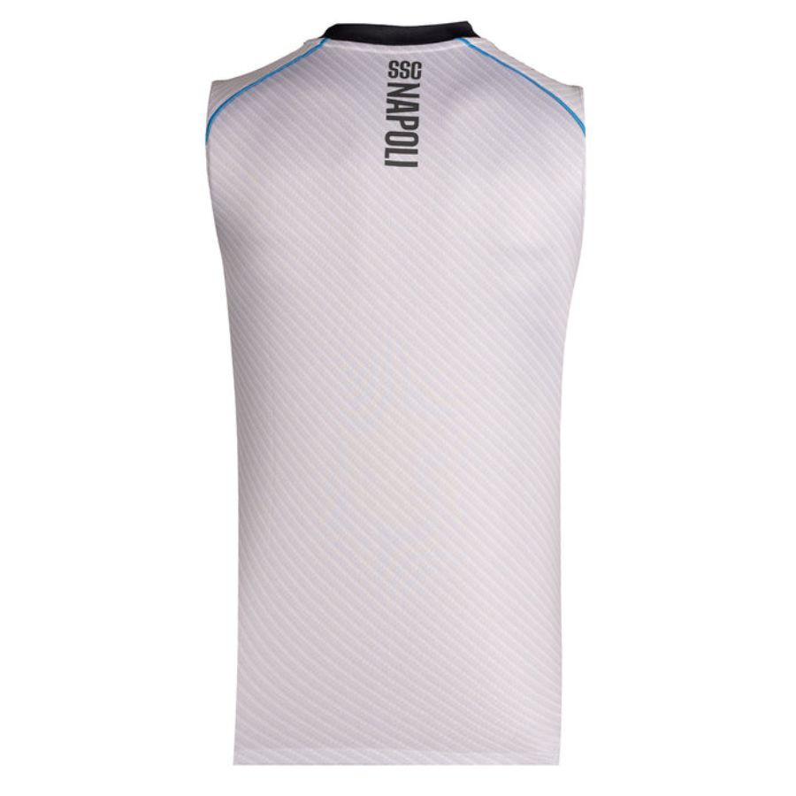 MAILLOT NAPLES 2025 2026 TRAINING ARGENT SANS MANCHES – Image 2