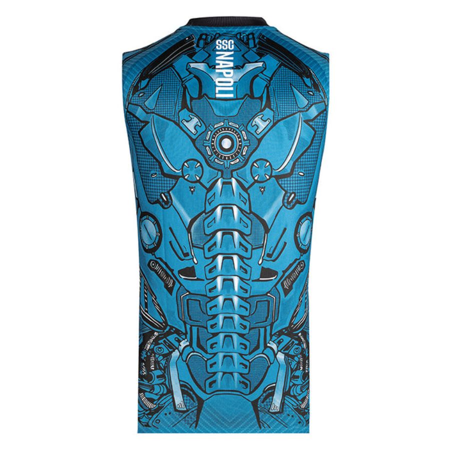 MAILLOT NAPLES 2025 2026 TRAINING BLEU SANS MANCHES – Image 2