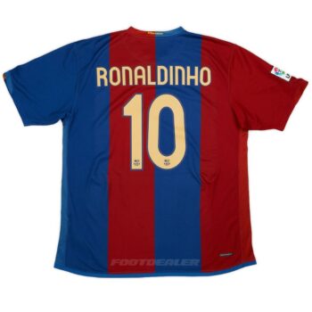 Maillot Barca Domicile 2006 2007 Ronaldinho