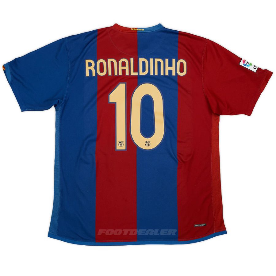 Maillot Barca Domicile 2006 2007 Ronaldinho