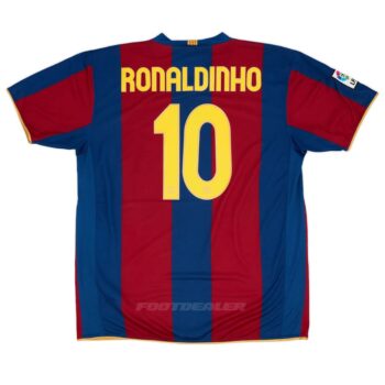 Maillot Barca Domicile 2007 2008 Ronaldinho