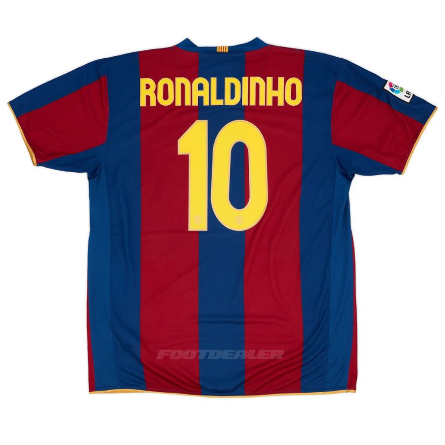Maillot Barca Domicile 2007 2008 Ronaldinho