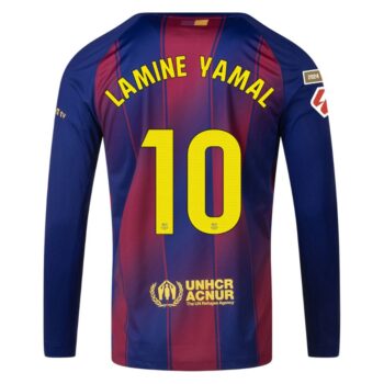 Alternative view of Maillot Barca Domicile 2025 2026 Lamine Yamal Manches Longues La Liga