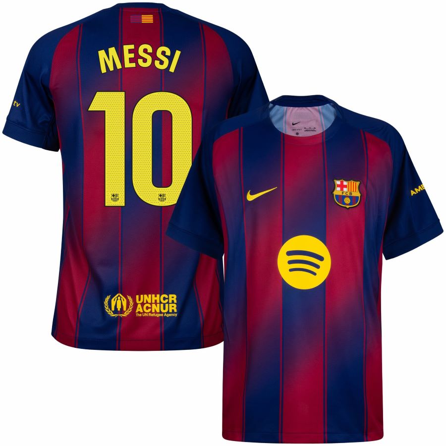 Maillot Barca Domicile 2025 2026 Messi 10 La Liga