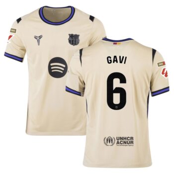 Maillot Enfant Barca Exterieur 2025 2026 Gavi La Liga