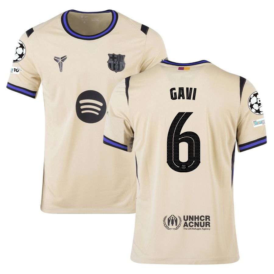 Maillot Enfant Barca Exterieur 2025 2026 Gavi UCL