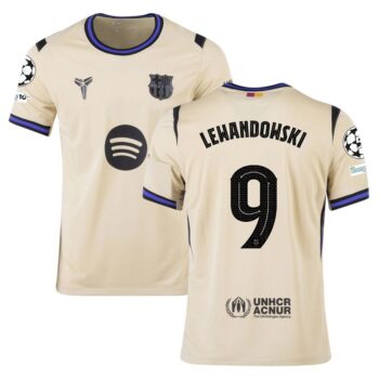 Maillot Barca Exterieur 2025 2026 Lewandowski UCL