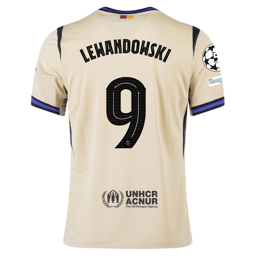 Maillot Kit Enfant Barca Exterieur 2025 2026 Lewandowski UCL – Image 2