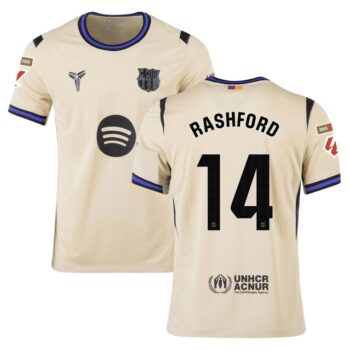 Maillot Enfant Barca Exterieur 2025 2026 Rashford La Liga