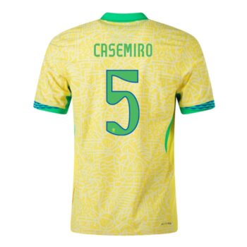 Alternative view of Maillot Bresil Domicile 2024 2025 Casemiro