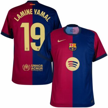 Maillot Enfant Barca Domicile 2024 2025 Lamine Yamal New Sponsor