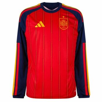 Maillot Espagne 2026 2027 Domicile Manches Longues