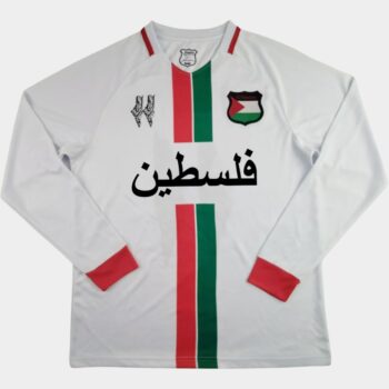 Maillot FC Palestine 2025 Blanc Manches Longues Arabe