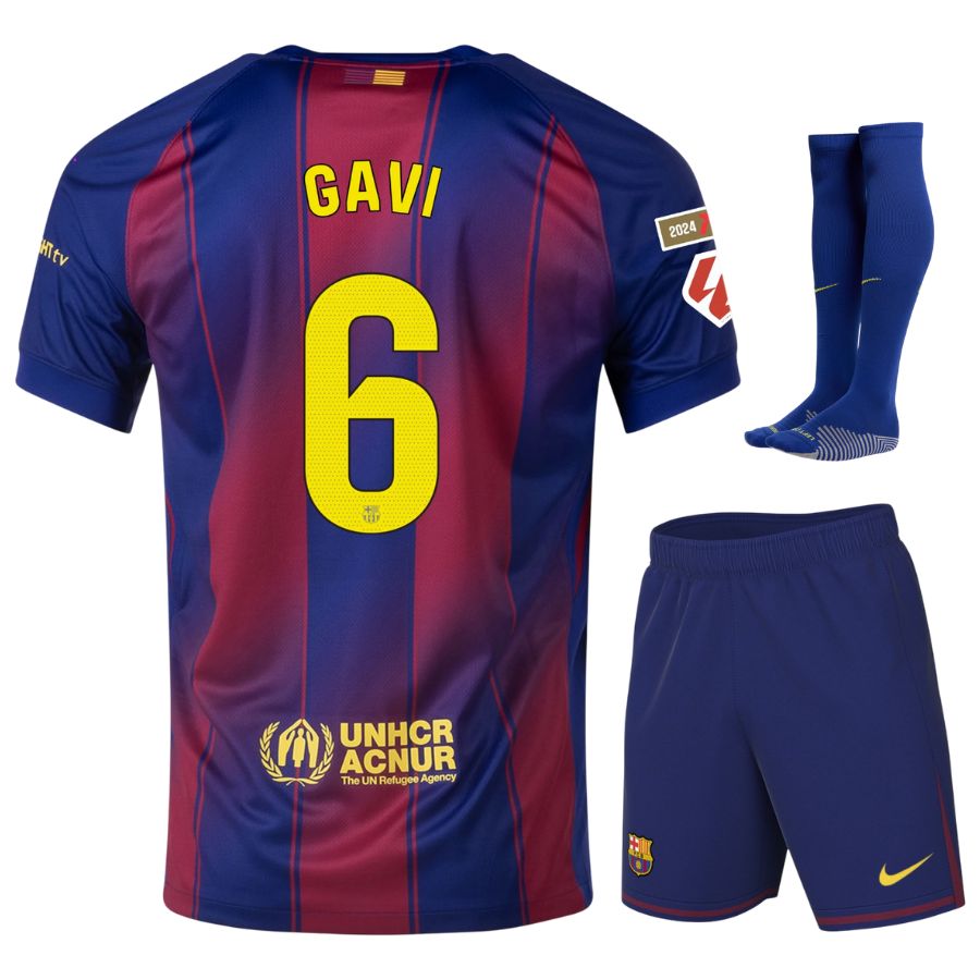 Maillot Kit Enfant Barca Domicile 2025 2026 Gavi La Liga