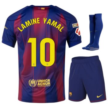 Maillot Kit Enfant Barca Domicile 2025 2026 Lamine Yamal La Liga